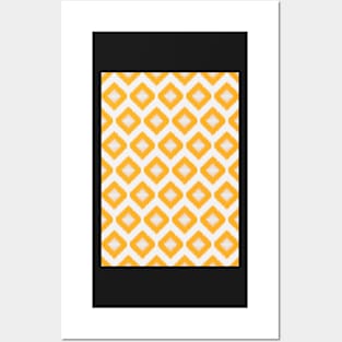 Ikat - Yellow Posters and Art